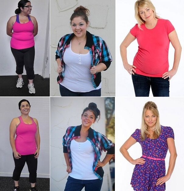 photos before and after losing weight with the Maggie diet