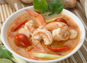 Tom yam shrimp soup